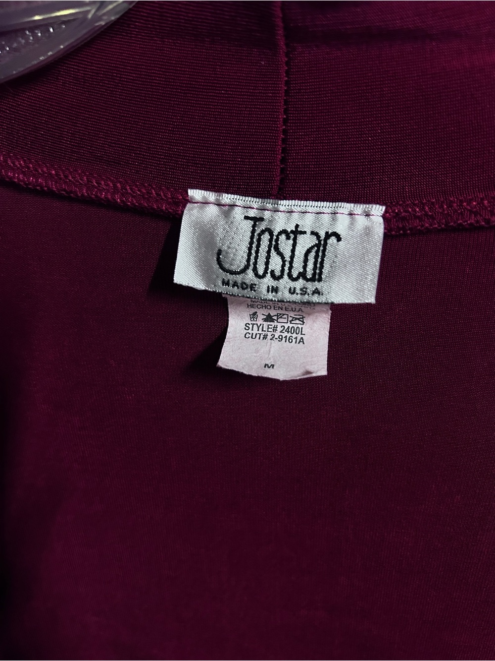 Jostar Burgundy Crewneck Top